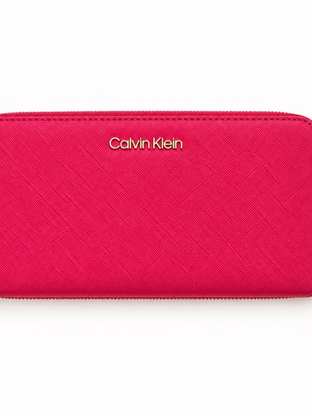 Calvin Klein Hot Pink Zip-Around Wallet